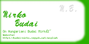 mirko budai business card